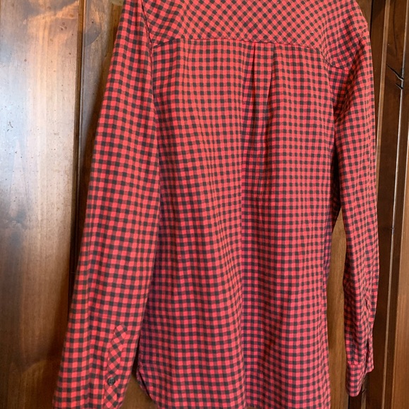 J.Crew checked flannel button down size 14 - Picture 5 of 6